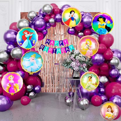 Princess Theme Birthday Decoration Kit – 61 Pieces
