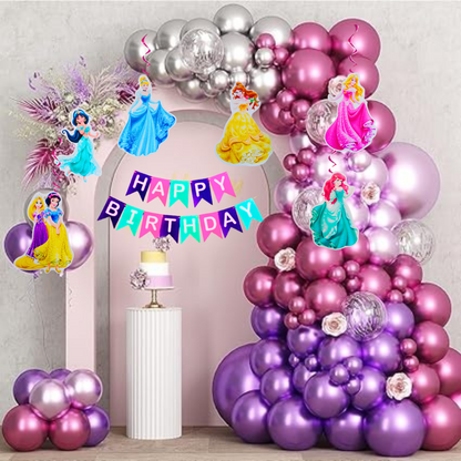 Princess Theme Birthday Decoration Kit – 47 Pieces