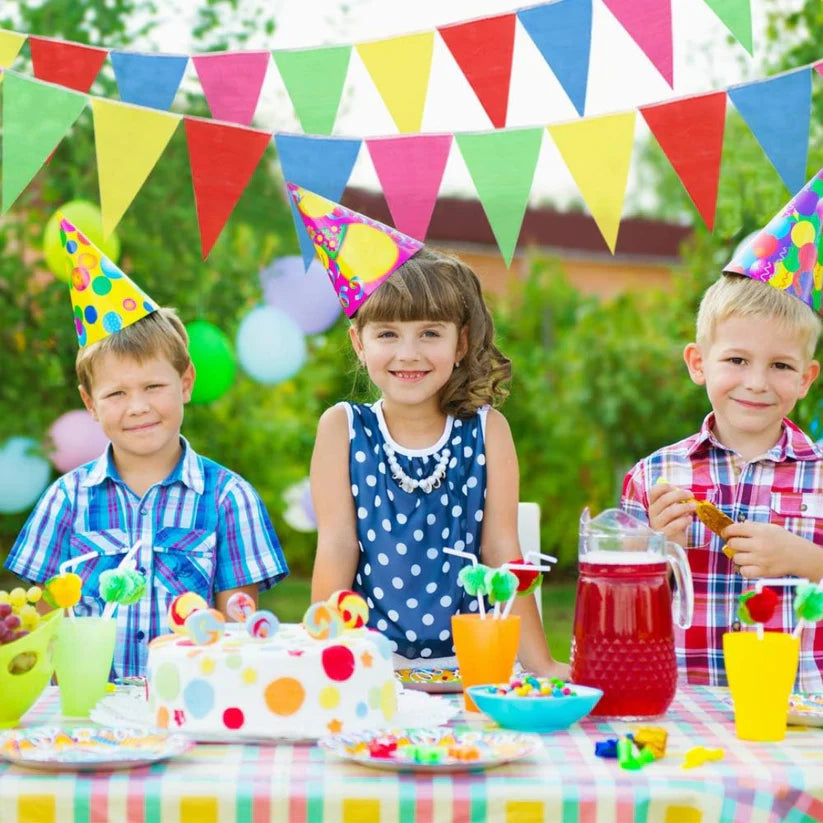 Multicolor Pennant Flag Buntings - Over 6FT