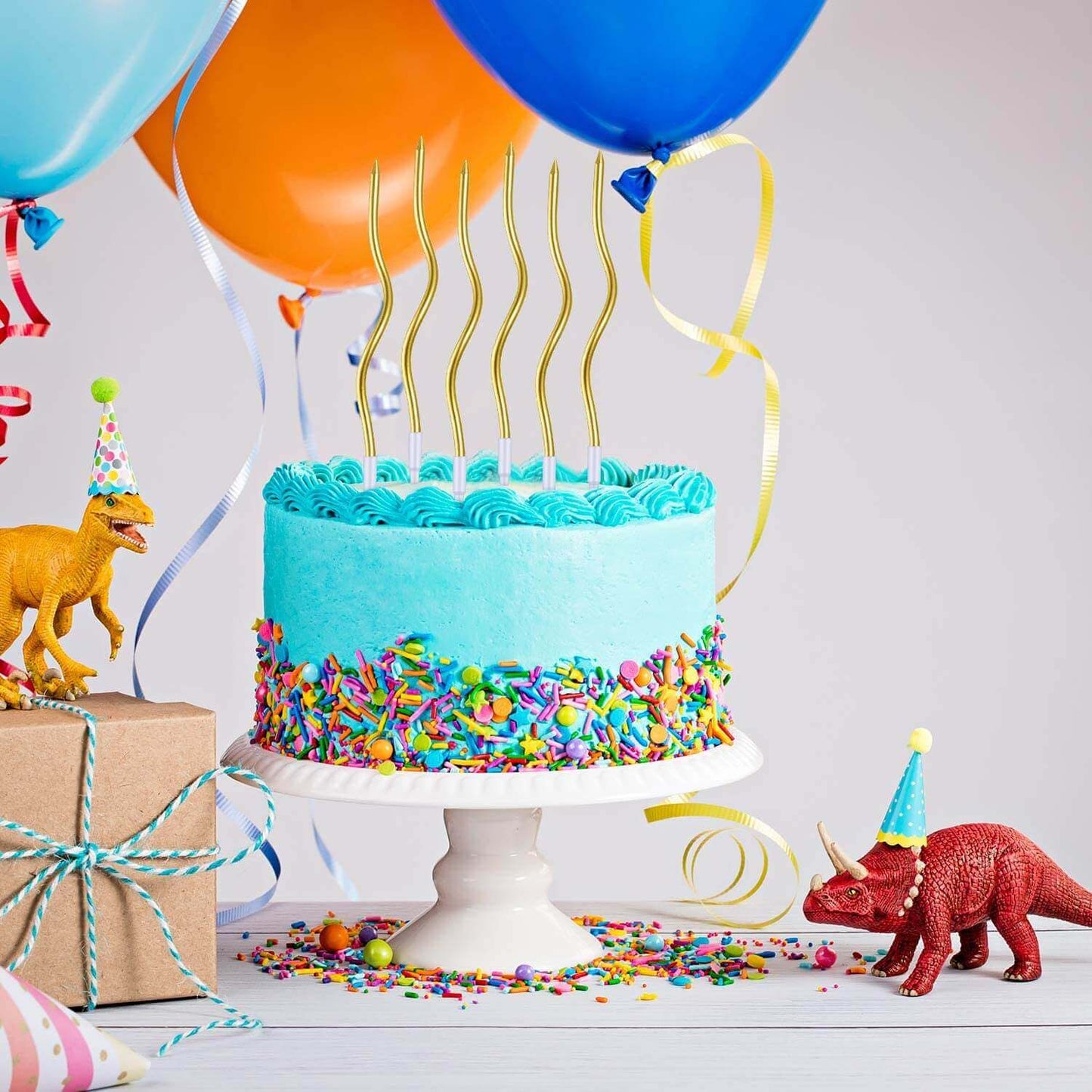 Curly Golden Candle - 12PC