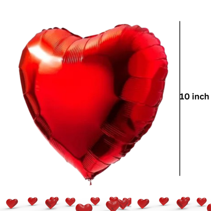 Valentines Day Balloon Decoration Items -Pack of 11pcs -Red