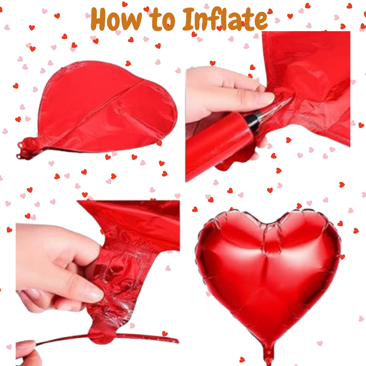 Valentines Day Balloon Decoration Items -Pack of 11pcs -Red
