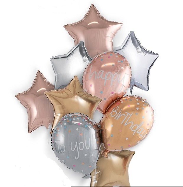 HBD Balloon Shape-7Pcs set