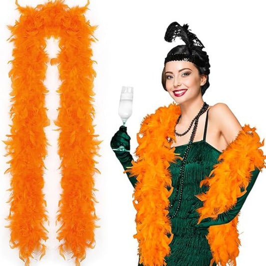 Feather Boa Orange