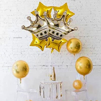 Golden Star Balloon - Set of 4