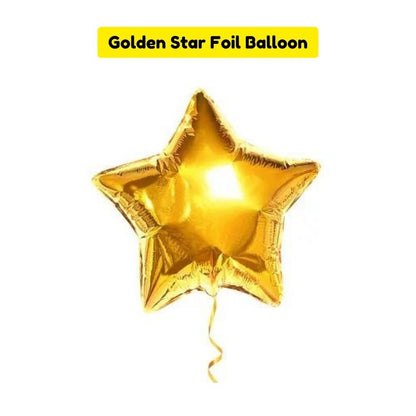 Golden Star Balloon - Set of 4