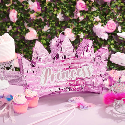 3D Princess Crown Shaped Cake Pinata