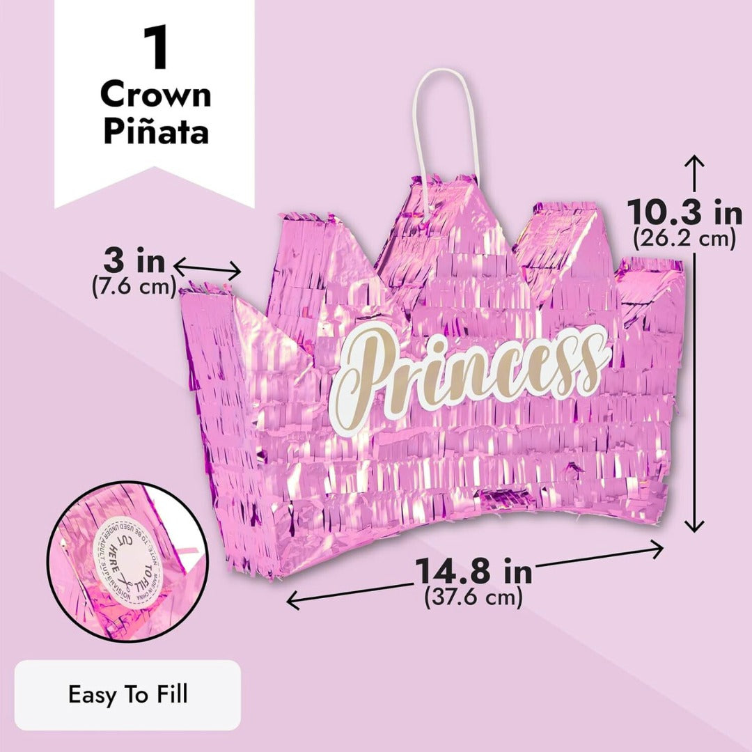 3D Princess Crown Shaped Cake Pinata