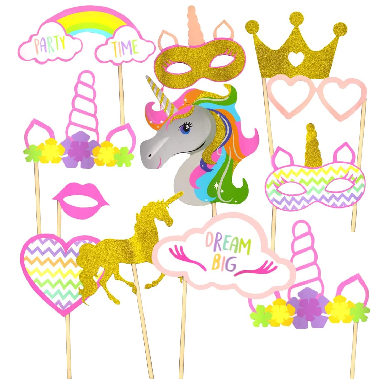 Unicorn Party Photo Props set-12