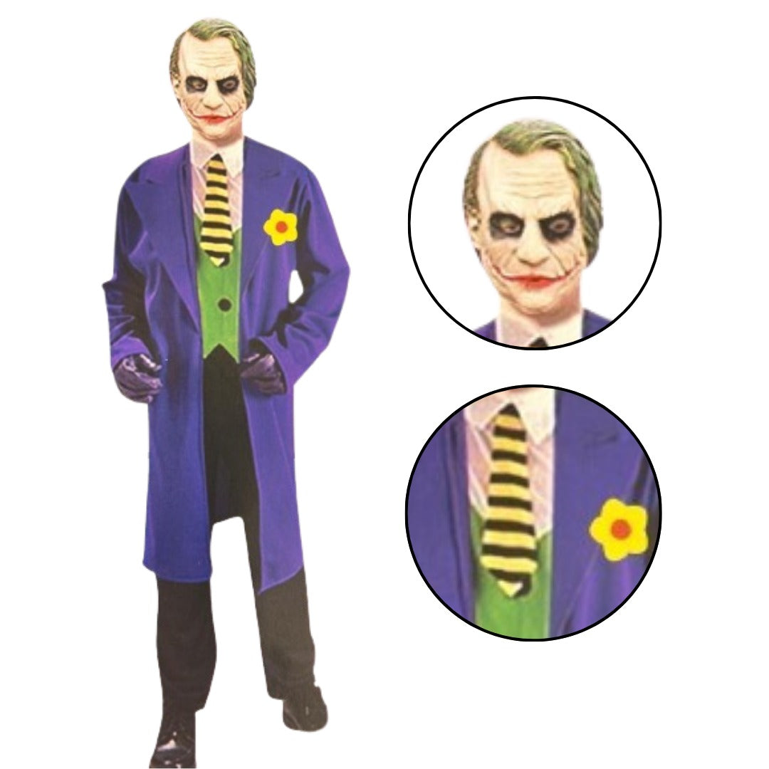 Adult Joker Costume w/Joker Mask - Size L