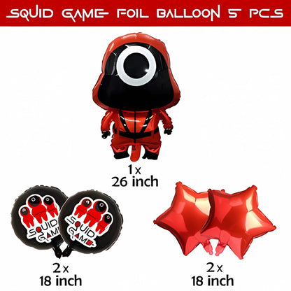 SQUID GAME FOIL BALLOON 5 PCS