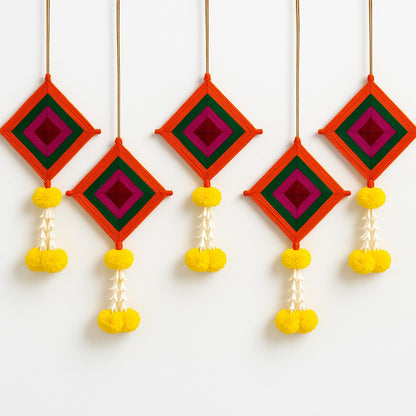 Colorful Kite Hanging Backdrop Decorations Set of 5