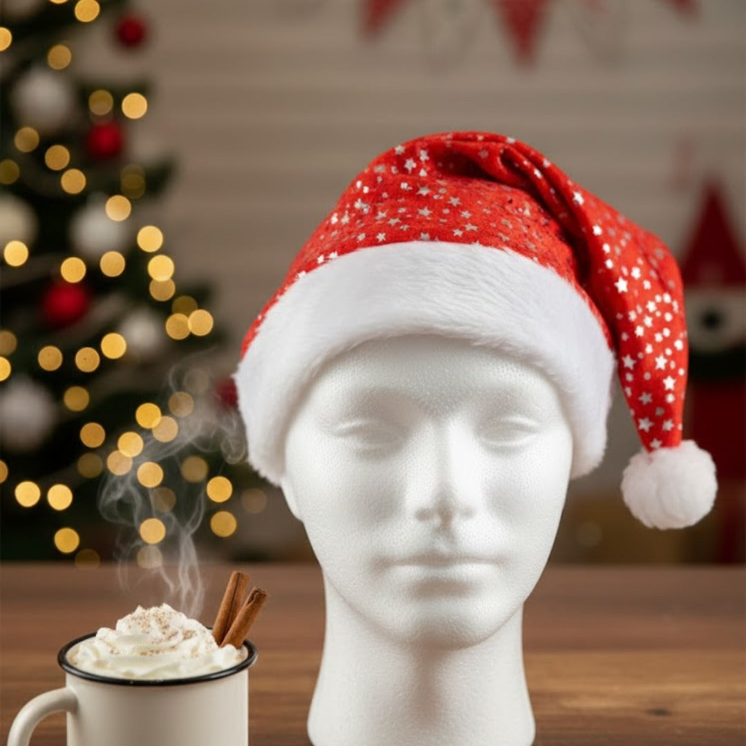 Christmas Star Print Hat