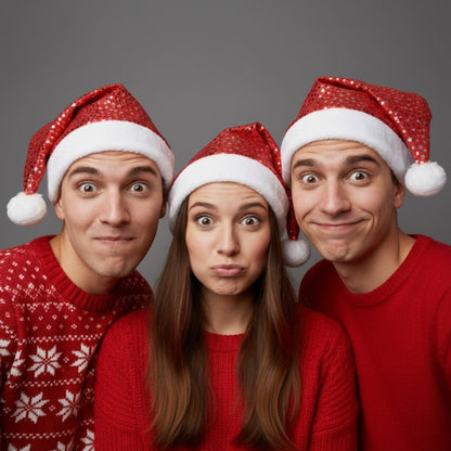 Christmas Star Print Hat