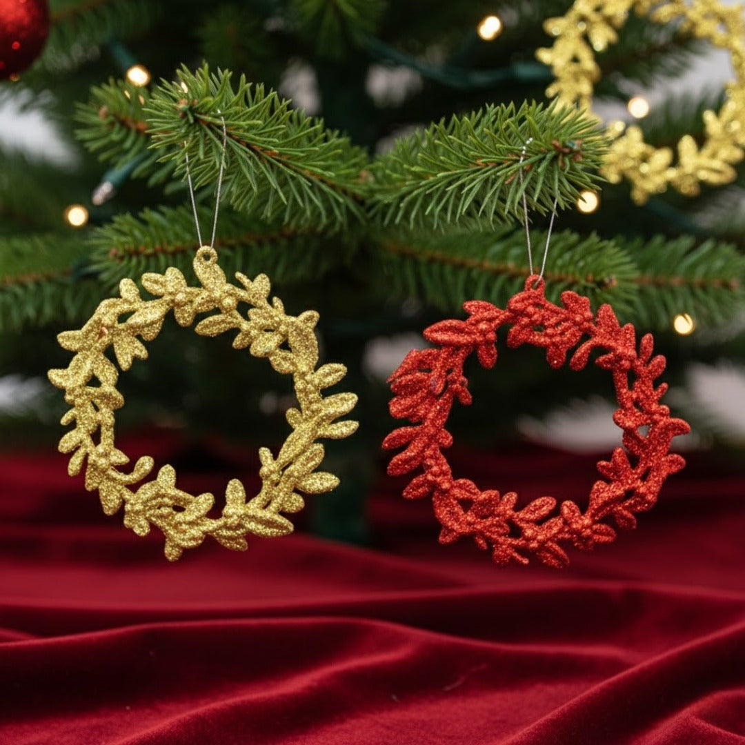Christmas Wreath Hangings - 2PC