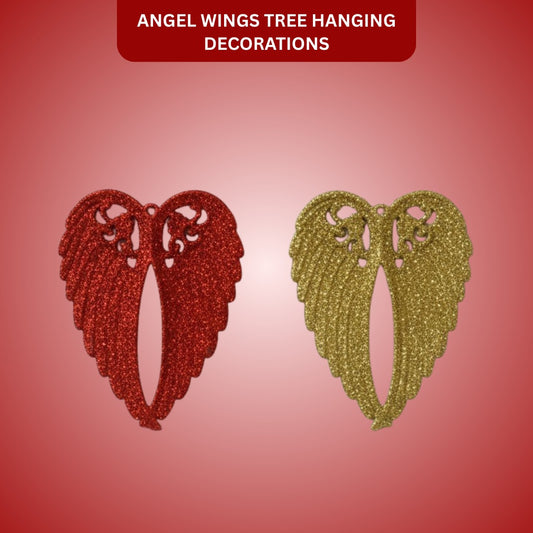 Angel Wings Tree Hanging Decorations - 2PC