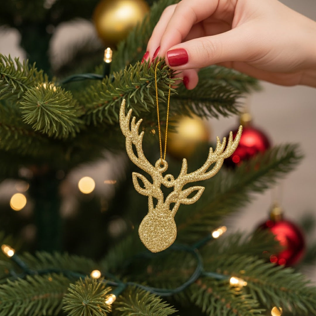 Reindeer Tree Hanging Decorations - 3PC