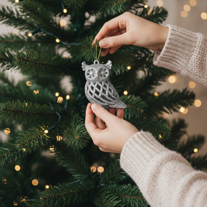 Lucky Charm Owl Tree Hanging - 3PC