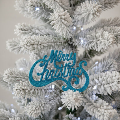 Merry Christmas Hangings Blue - 2PC