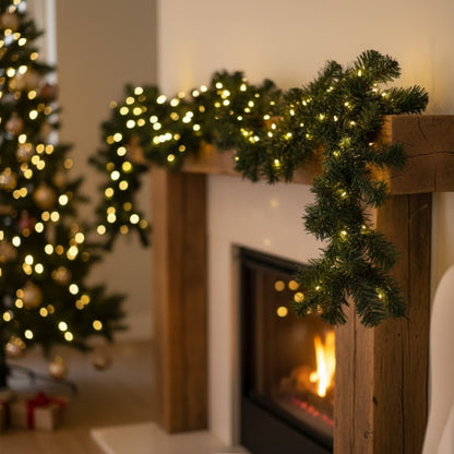 Christmas Light Up Pine Garland - 9FT