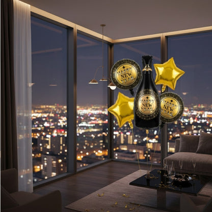 Happy New Year Cheers Balloon Set - 5PC