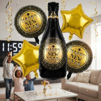 Happy New Year Cheers Balloon Set - 5PC