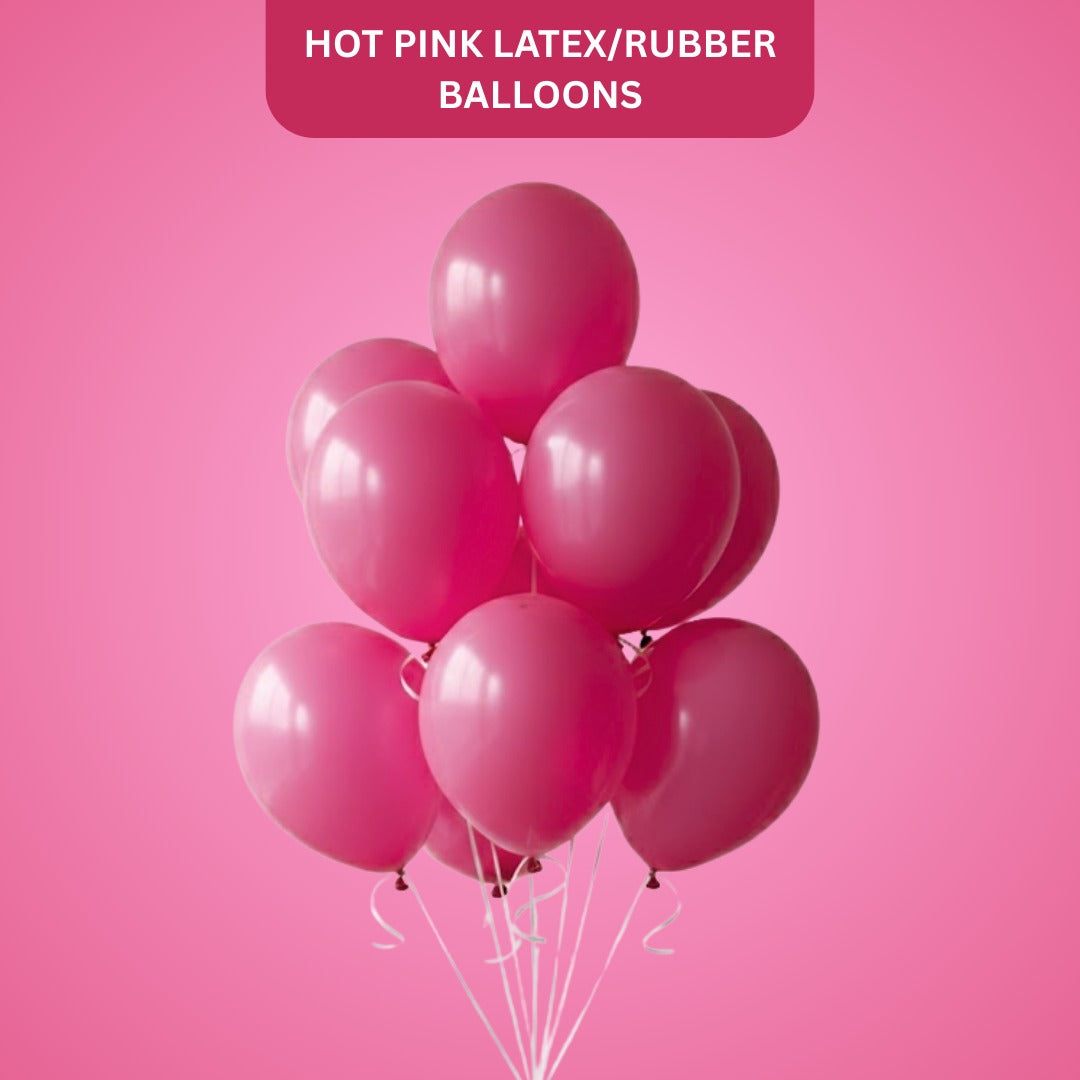 Hot Pink Latex Balloons 10" - 20PC