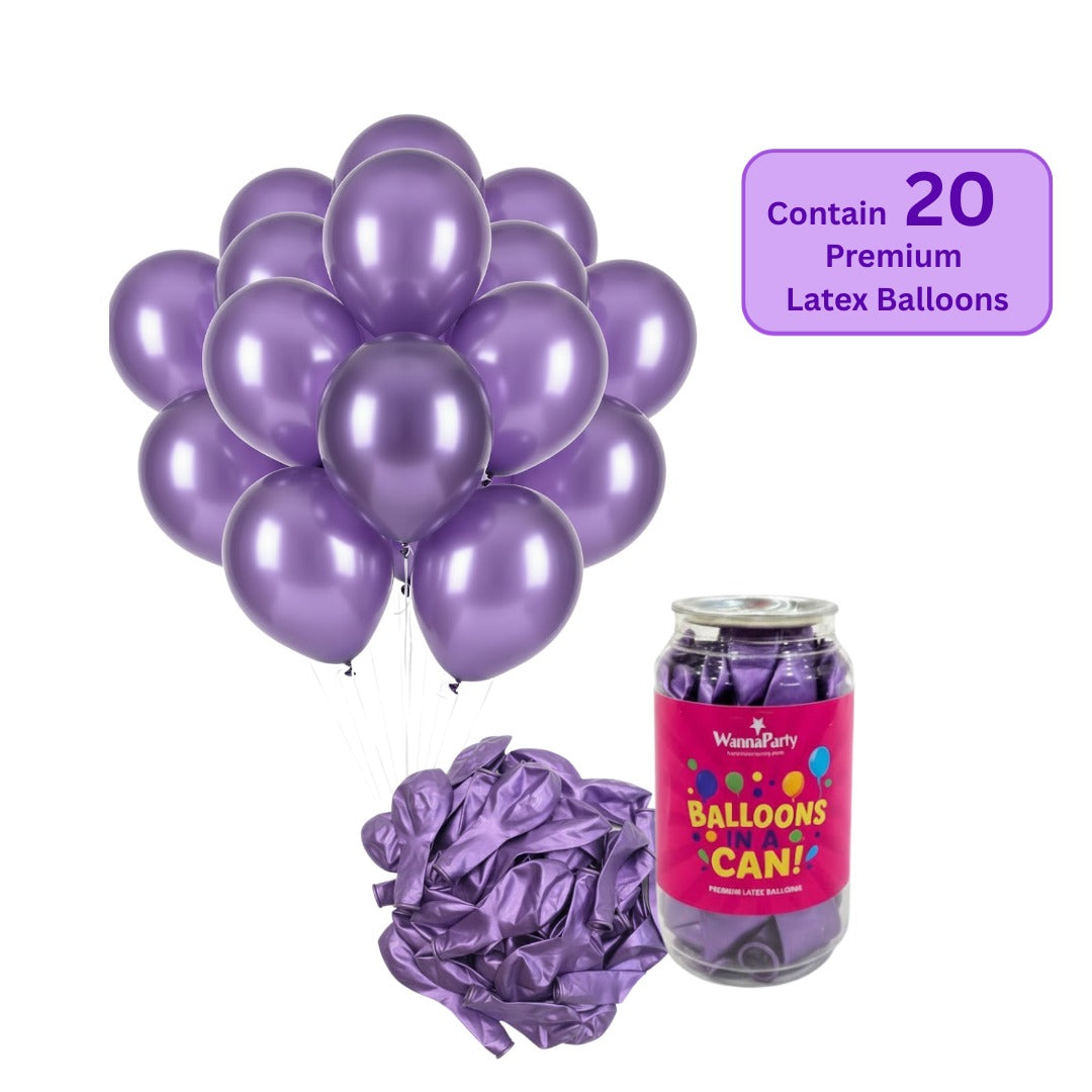 Chrome Purple Premium Latex Balloons 10" - 20PC
