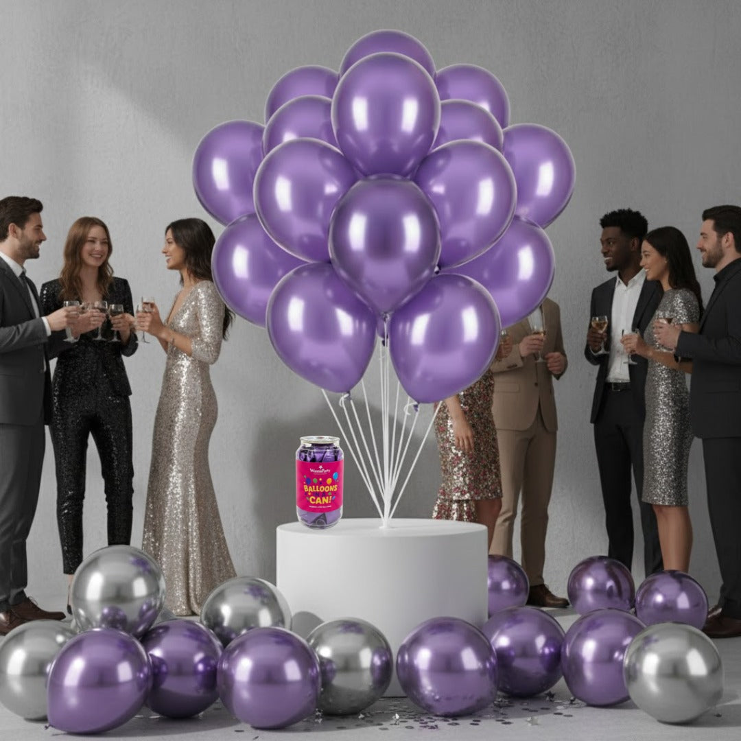 Chrome Purple Premium Latex Balloons 10" - 20PC