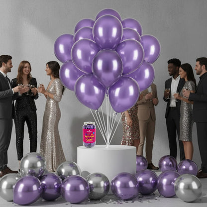 Chrome Purple Premium Latex Balloons 10" - 20PC
