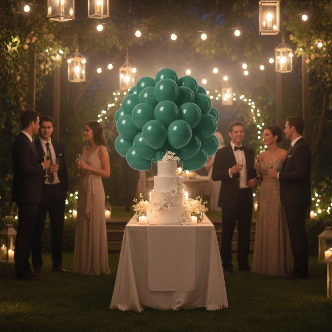 Dark Green Latex Balloons 10" - 20PC