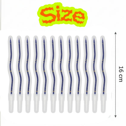 Curly Blue & Golden - 12PC