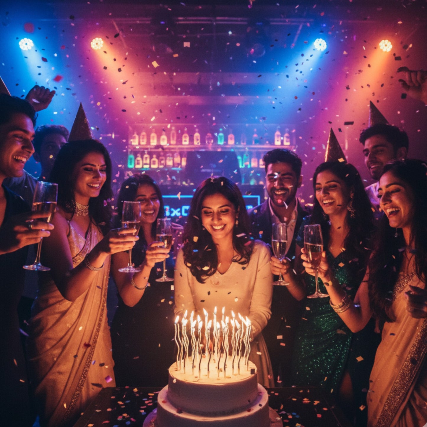 Curly Silver & Black Candle -12PC