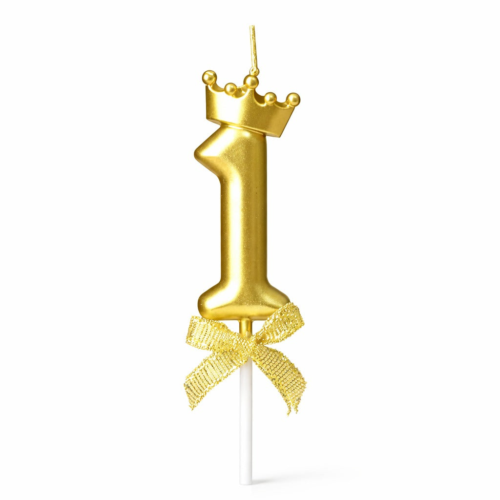 Golden Crown Numerical Candle No. 1