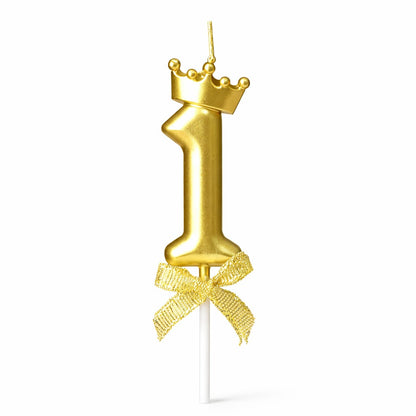 Golden Crown Numerical Candle No. 1