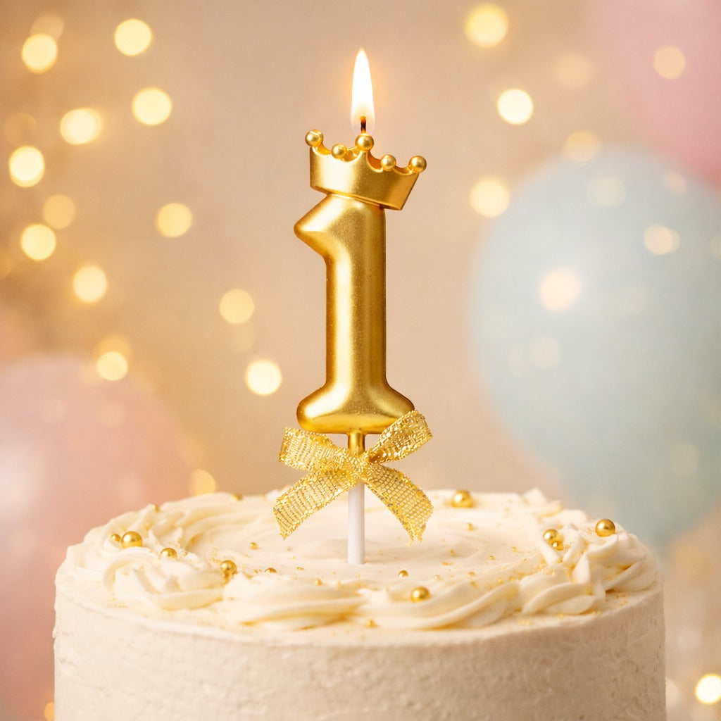 Golden Crown Numerical Candle No. 1