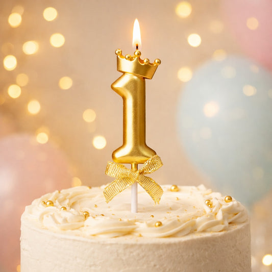 Golden Crown Numerical Candle No. 1