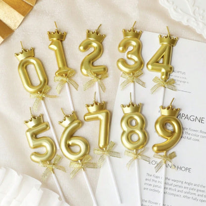 Golden Crown Numerical Candle No. 1