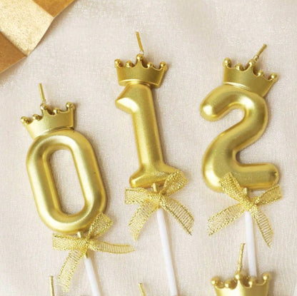 Golden Crown Numerical Candle No. 1