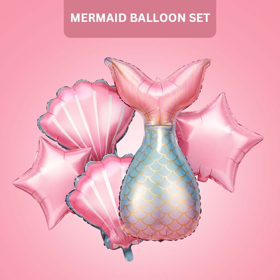 Mermaid Balloon Set - Pack of 5