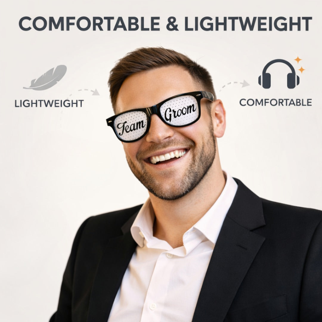 Team Groom Party Sunglasses for Bachelor Party - 1PC