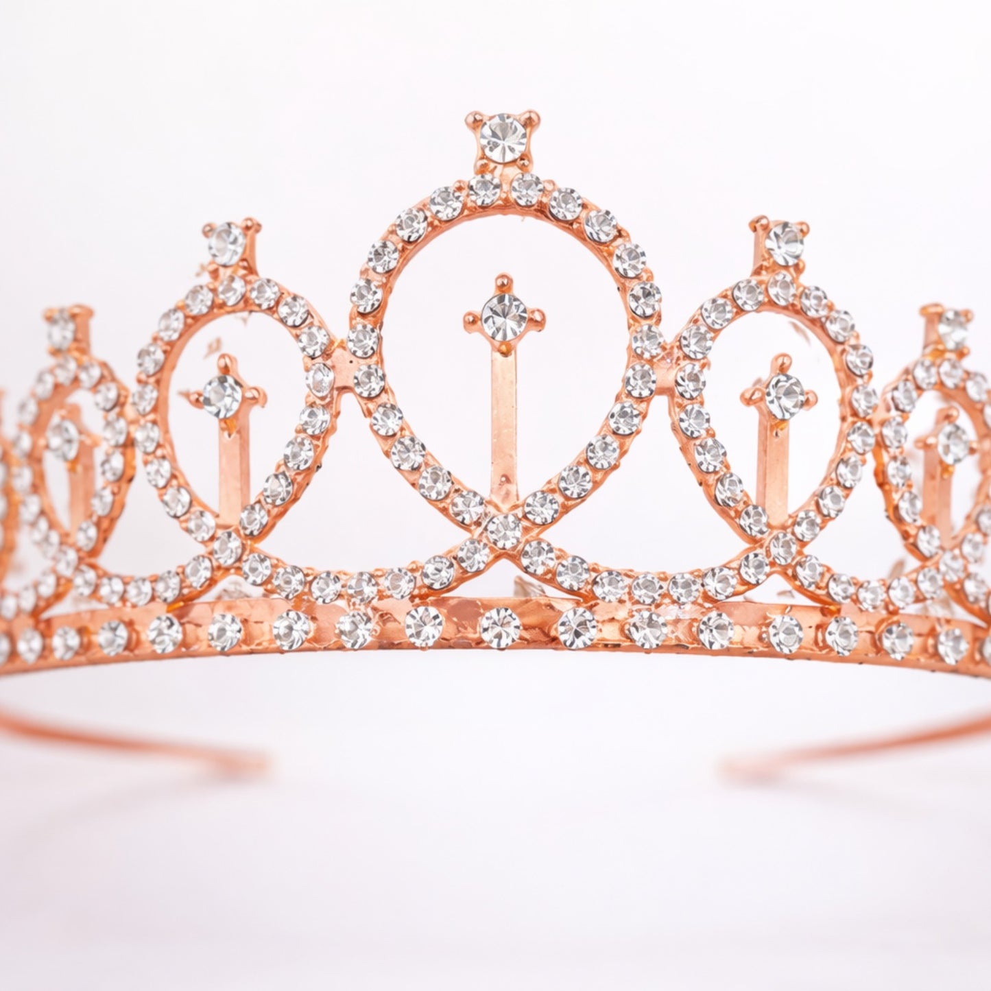 Rose Gold Tiara wth Mom To Be Sash Combo - 2PC
