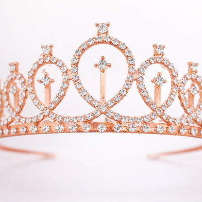 Rose Gold Tiara wth Mom To Be Sash Combo - 2PC