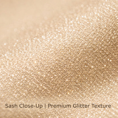 Rose Gold Tiara wth Mom To Be Sash Combo - 2PC