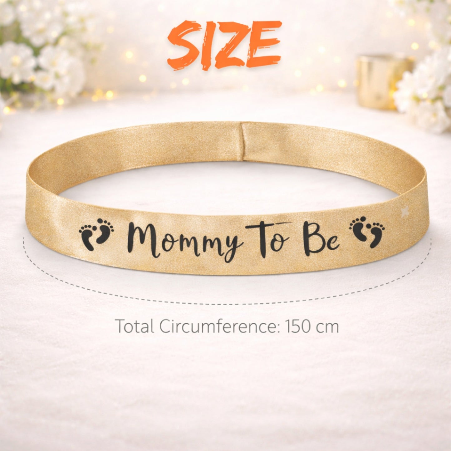 Rose Gold Tiara wth Mom To Be Sash Combo - 2PC