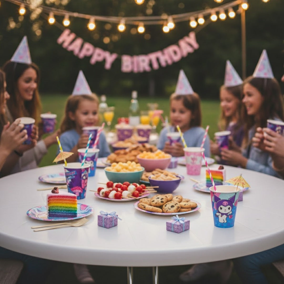 Kuromi Theme Birthday Party Paper Cups - 10PC