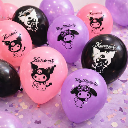 Kuromi Theme Balloons - 10PC