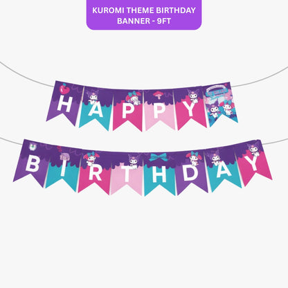 Kuromi Theme Birthday Banner - 9FT