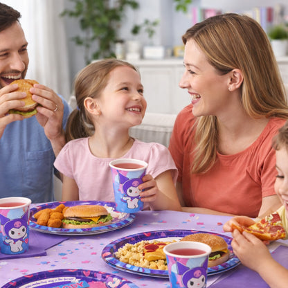 Kuromi Theme Party Tableware set of 40- Plates, Cups and Napkins