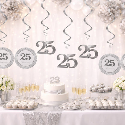 25th Anniversary Swirl Decoration